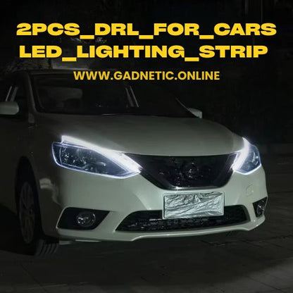 2 Pcs LED DRL Car Lighting Strips