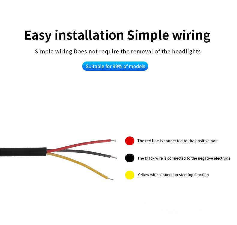 2 Pcs LED DRL Car Lighting Strips