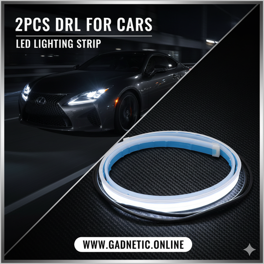 2 Pcs LED DRL Car Lighting Strips