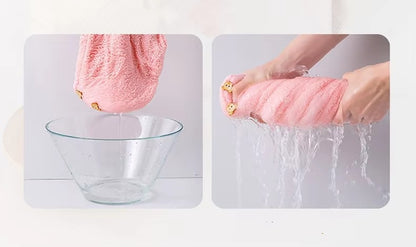 Microfiber Hair Drying Cap-2 Pcs
